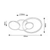 Rábalux , 6890 , Fulvia , Ceiling lights , satin chrome , IP20 , 3000