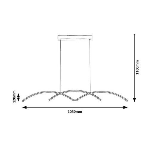 Rábalux , 6899 , River , Pendants , black , IP20 , 4000