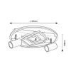 Rábalux , 6905 , Aztec , Ceiling lights , matte black , IP20 , 4000