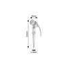 Rábalux , 7060 , Turda , Ground mounted light , black , IP65 , 4000