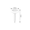 Rábalux , 7069 , Haiti , Solar lights , black , IP65