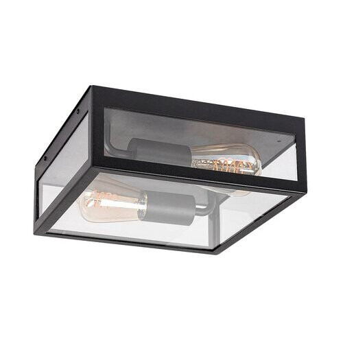 Rábalux , 7070 , Zaton , Outdoor ceiling lights , matte black , IP23 , E27