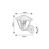 Rábalux , 7146 , Paravento , Outdoor wall lights , black , IP44 , E27