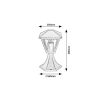 Rábalux , 7148 , Paravento , Outdoor floor lamps , black , IP44 , E27