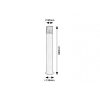 Rábalux , 7159 , Teplice , Outdoor floor lamps , matte black , IP44 , E27