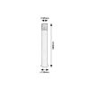 Rábalux , 7159 , Teplice , Outdoor floor lamps , matte black , IP44 , E27