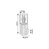 Rábalux , 7195 , Wales , Outdoor wall lights , oak , IP44 , E27