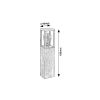 Rábalux , 7196 , Wales , Outdoor floor lamps , oak , IP44 , E27