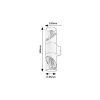 Rábalux , 7237 , Novigrad , Outdoor wall lights , black , IP54 , E27
