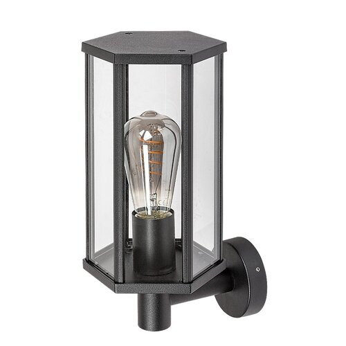 Rábalux , 7239 , Dubrovnik , Outdoor wall lights , matte black , IP44 , E27