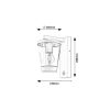 Rábalux , 7267 , Savano , Outdoor wall lights , anthracite , IP44 , E27