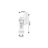 Rábalux , 7386 , Kolta , Outdoor wall lights , matte black , IP44 , E27