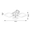 Rábalux , 71006 , Sotiris , Ceiling lights , matte black , IP20 , 3000,4000,6000