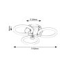 Rábalux , 71007 , Sotiris , Ceiling lights , satin chrome , IP20 , 3000,4000,6000