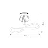 Rábalux , 71008 , Irelia , Ceiling lights , satin chrome , IP20 , 4000