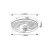 Rábalux , 71016 , Faustine , Ceiling lights , black , IP20 , 3000-6500