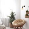 Rábalux , 71025 , Rattan , Wall lights , black , IP20 , E27