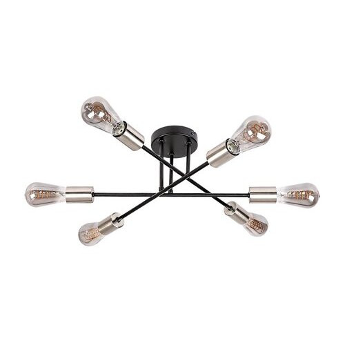 Rábalux , 71026 , Branwen , Ceiling lights , matte black , IP20 , E27