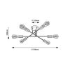 Rábalux , 71026 , Branwen , Ceiling lights , matte black , IP20 , E27