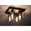 Rábalux , 71034 , Chadwick , Ceiling lights , black , IP20 , E27