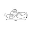 Rábalux , 71116 , Shiena , Ceiling lights , matte black , IP20 , 4000