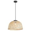 Rábalux , 72025 , Rattan , Pendants , black , IP20 , E27