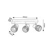 Rábalux , 73003 , Aberama , Spotlights , black , IP20 , E14