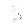 Rábalux , 74001 , Mosley , Table lamps , matte white , IP20 , E14