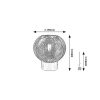 Rábalux , 74017 , Monet , Table lamps , chrome , IP20 , E27