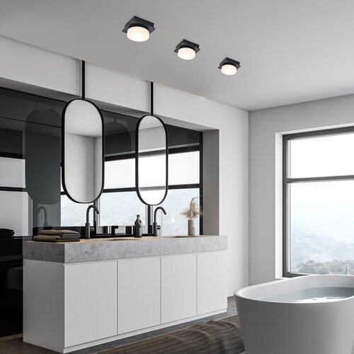 Rábalux , 75001 , Attichus , Bathroom lights , matte black , IP44 , 4000