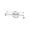Rábalux , 75016 , Turgon , Bathroom lights , chrome , IP44 , 3000, 4000, 6000