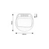 Rábalux , 77004 , Narmada , Solar lights , black , IP44 , 4000