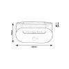Rábalux , 77006 , Brezno , Solar lights , black , IP44 , 4000