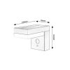 Rábalux , 77009 , Zrebar , Solar lights , black , IP44 , 4000