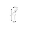 Rábalux , 77011 , Kelna , Solar lights , black , IP44 , 4000