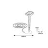 Rábalux , 77016 , Ansoo , Solar lights , white , IP44 , 3000