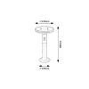 Rábalux , 77018 , Alaska , Solar lights , anthracite , IP44 , 4000