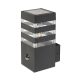 Rábalux , 77025 , Ankara , Outdoor wall lights , anthracite , IP44 , E27