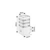 Rábalux , 77025 , Ankara , Outdoor wall lights , anthracite , IP44 , E27