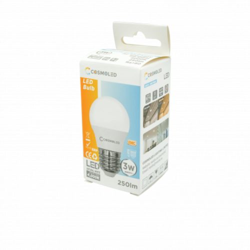 G45 3W E27 4500k COSMOLED