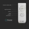 VT-5022 45W Fan With Ceiling Light & Rf Control Cct:3 In 1-Ac Motor-Blue Ring