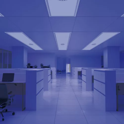 LED panel, 60 x 30 cm, with UV-C disinfection, 30W, natural white, UGR