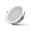 LED panel, with UV-C disinfection, 14W, recessed, round, warm white, 59S, SunClean, 149 mm