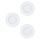 EGLO, 98633, FUEVA 1, recessed lamp, 3000 K, LED, 3X2.8W, IP20, IP44, white