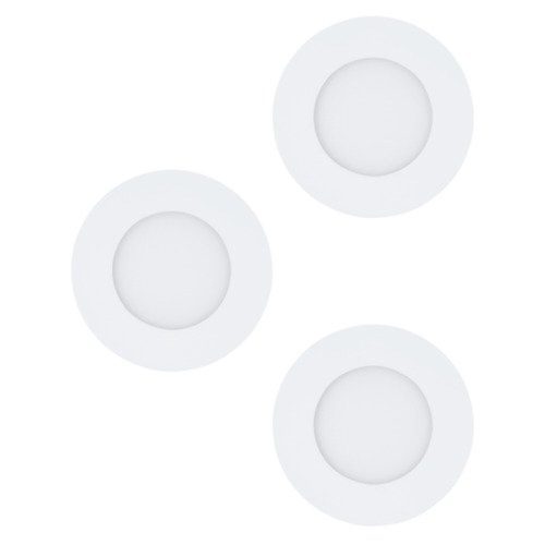 EGLO, 98633, FUEVA 1, recessed lamp, 3000 K, LED, 3X2.8W, IP20, IP44, white
