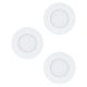 EGLO, 98633, FUEVA 1, recessed lamp, 3000 K, LED, 3X2.8W, IP20, IP44, white