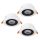 EGLO, 900915, CALONGE, recessed lamp, 3000 K, LED, 3X4.8W, IP20