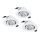 EGLO, 33391, SALICETO, recessed lamp, 4000 K, LED, 3X6W, Dimmable, IP20, transparent, white