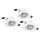 EGLO, 900745, SALICETO, recessed lamp, 2700 K, LED, 3X6W, Dimmable, IP20