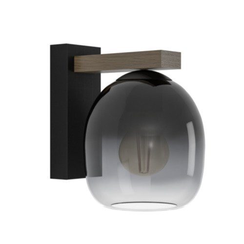 EGLO, 900826, FILAGO, ceiling lamp, E27, 1X40W, IP20, black-gray-transparent